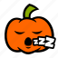 emoji, halloween, pumpkin, sleepy, snooze 