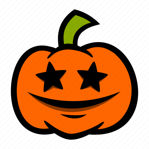 Emoji, eyes, halloween, pumpkin, star icon - Download on Iconfinder
