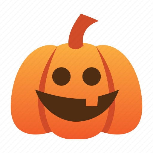 Funny, scary, spooky, halloween, orange, jack o lantern, pumpkin icon - Download on Iconfinder