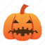 scary, spooky, halloween, evil, orange, jack o lantern, pumpkin 
