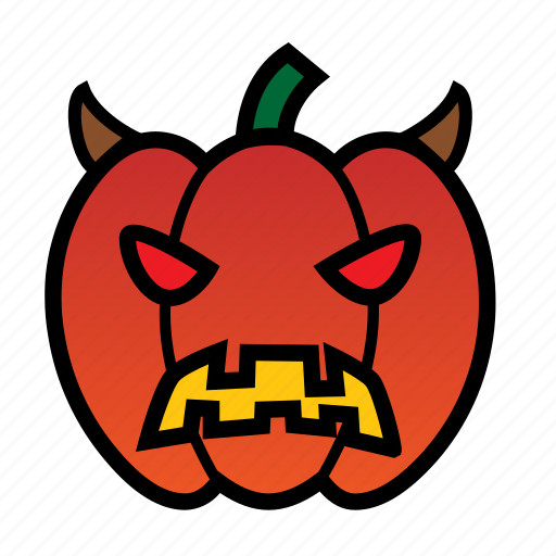 Devil, emoji, evil, halloween, mad, jack-o-lantern, pumpkin icon - Download on Iconfinder