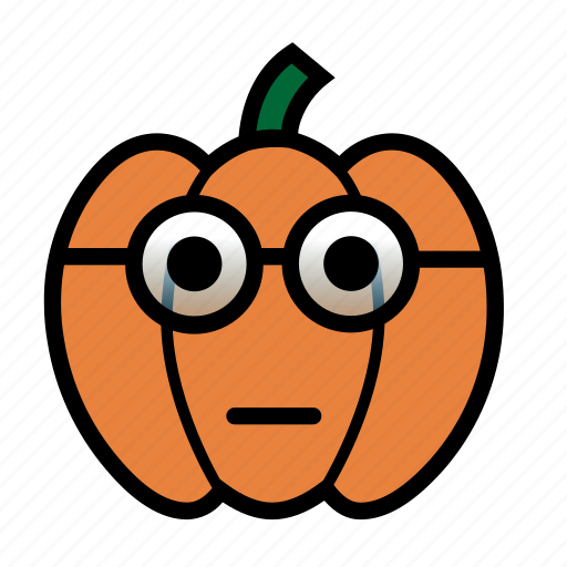 Emoji, glasses, halloween, nerd, smiley, jack-o-lantern, pumpkin icon - Download on Iconfinder