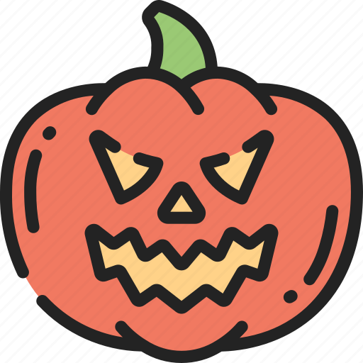 Angry, evil, fruit, halloween, jack-o'-lantern, pumpkin, smile icon - Download on Iconfinder