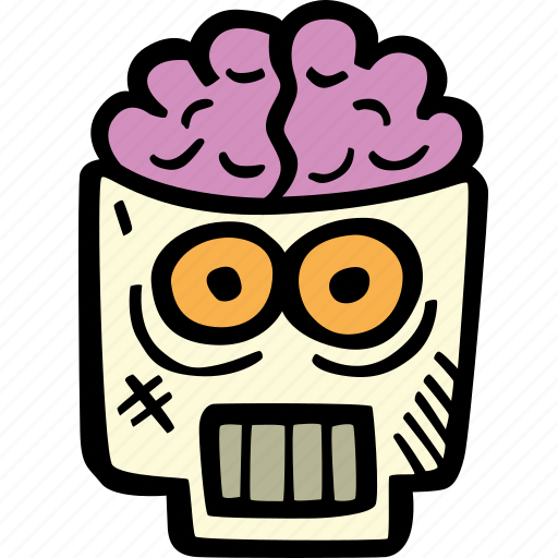 Brains, halloween, holiday, scary, skull, spooky icon - Download on Iconfinder