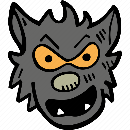 Halloween, holiday, scary, spooky, werewolf icon - Download on Iconfinder