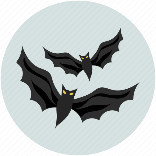 Bats, dreadful, evil bats, fearful, halloween bats, horrible, scary icon - Download on Iconfinder