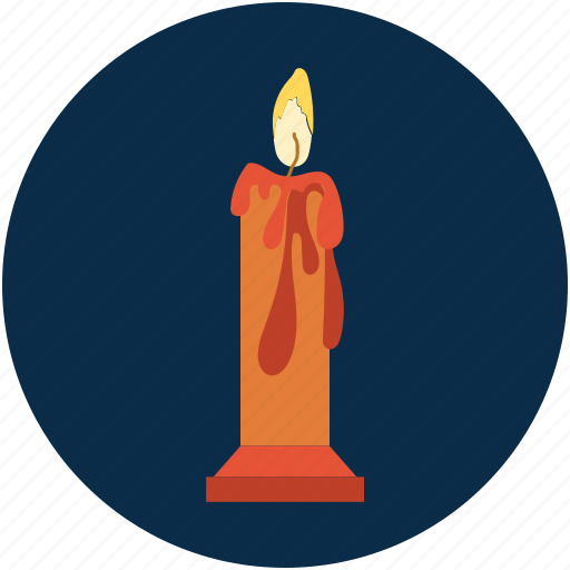 Candle, halloween burning candle, halloween candle, halloween candle light, scary icon - Download on Iconfinder