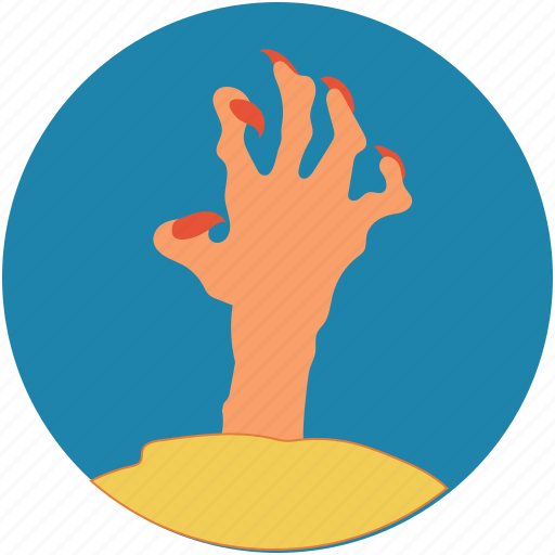 Dead man, evil hand, ghost hand, grave hand, zombie hand icon - Download on Iconfinder