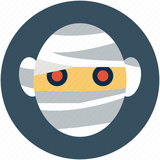 Dreadful, fearful, halloween mummy, horrible, mummy head, scary icon - Download on Iconfinder