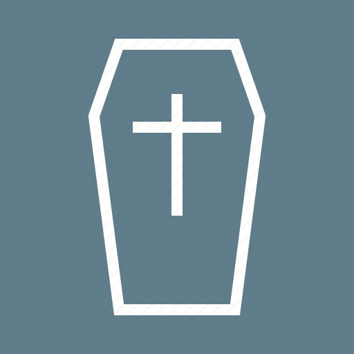 Box, case, casket, ceremony, closed, coffin, cross icon - Download on Iconfinder