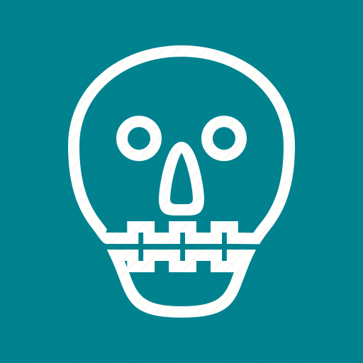 Face, head, horror, scary, skeleton, skull, teeth icon - Download on Iconfinder