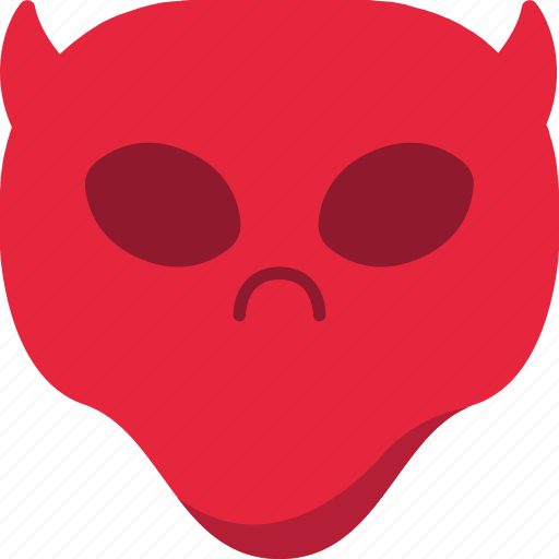 Alien, angry, devil, emoji, emoticon, universe icon - Download on Iconfinder