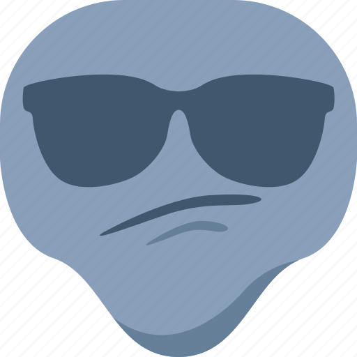 Alien, cool, emoji, emoticon, sunglasses, universe icon - Download on Iconfinder