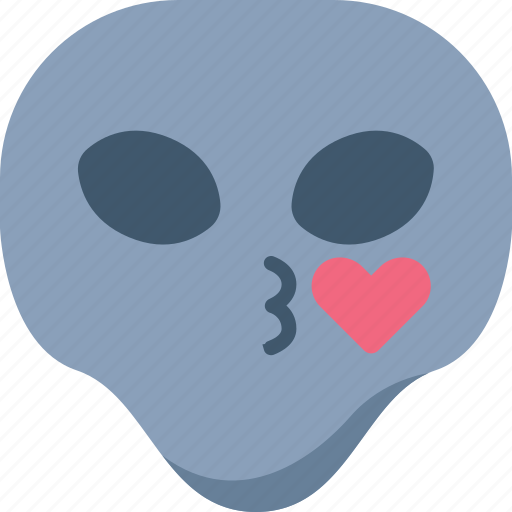Alien, emoji, emoticon, kiss, love, lovely, universe icon - Download on Iconfinder