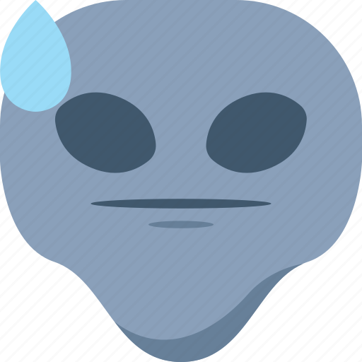 Alien, drop, emoji, emoticon, sad, tear, universe icon - Download on Iconfinder
