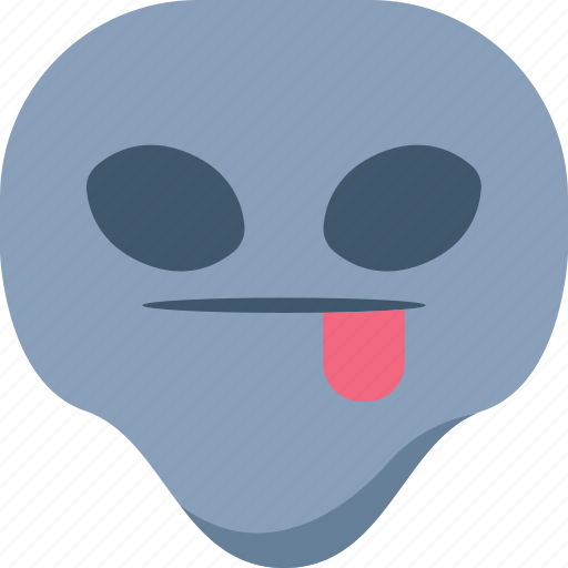 Alien, emoji, emoticon, taunt, tongue, universe icon - Download on Iconfinder