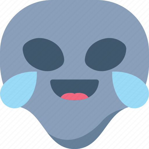 Alien, drop, emoji, emoticon, laugh, lol, universe icon - Download on Iconfinder