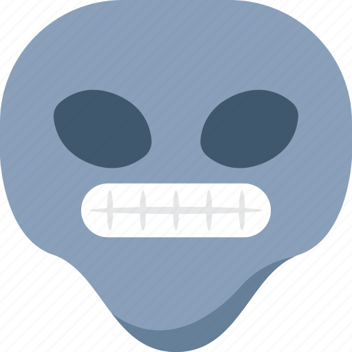 Alien, emoji, emoticon, smile, teeth, universe icon - Download on Iconfinder