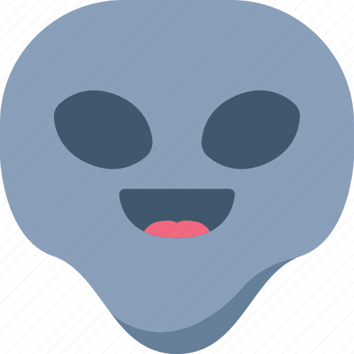 Alien, emoji, emoticon, happy, laugh, universe icon - Download on Iconfinder