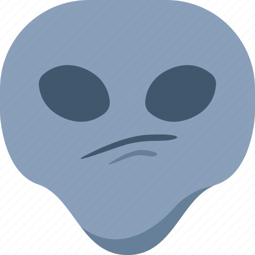 Alien, disappointed, emoji, emoticon, universe icon - Download on Iconfinder