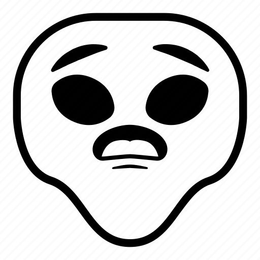 Alien, surprised, universe, wondering icon - Download on Iconfinder