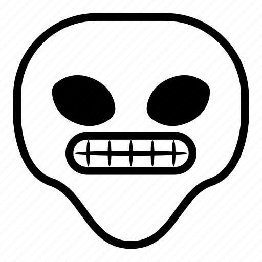 Alien, smile, teeth, universe icon - Download on Iconfinder