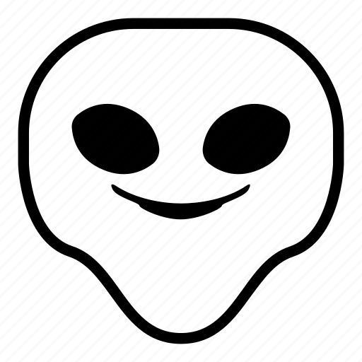 Alien, smile, smirk, universe icon - Download on Iconfinder