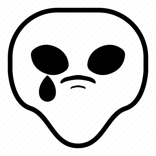 Alien, drop, sad, universe icon - Download on Iconfinder