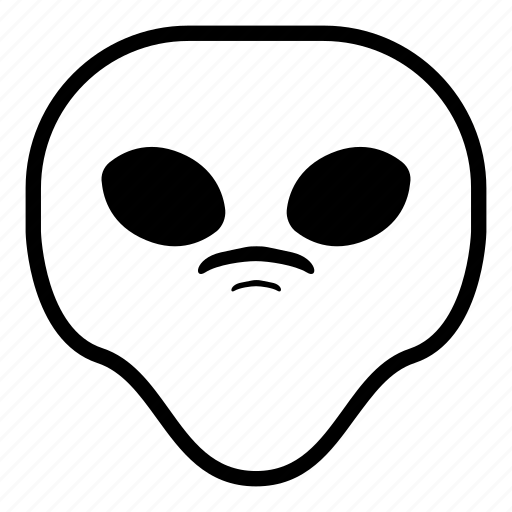 Alien, sad, universe icon - Download on Iconfinder