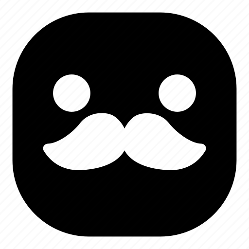 Emoji, emoticon, mustache, smiley icon - Download on Iconfinder