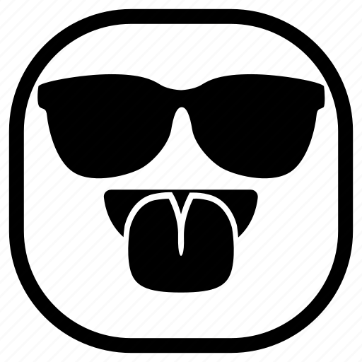 Emoji, emoticon, smiley, sunglasses, taunt, tongue icon - Download on Iconfinder