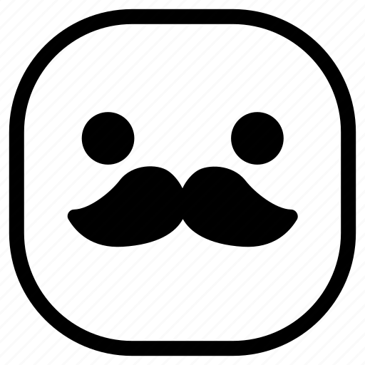 Emoji, emoticon, mustache, smiley icon - Download on Iconfinder