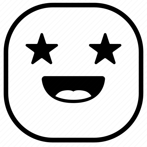 Emoji, emoticon, favorite, smiley, stars icon - Download on Iconfinder