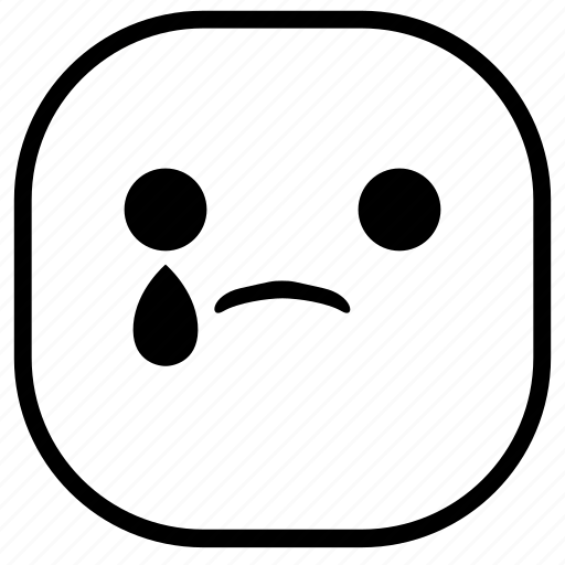 Drop, emoji, emoticon, sad, smiley, tear icon - Download on Iconfinder