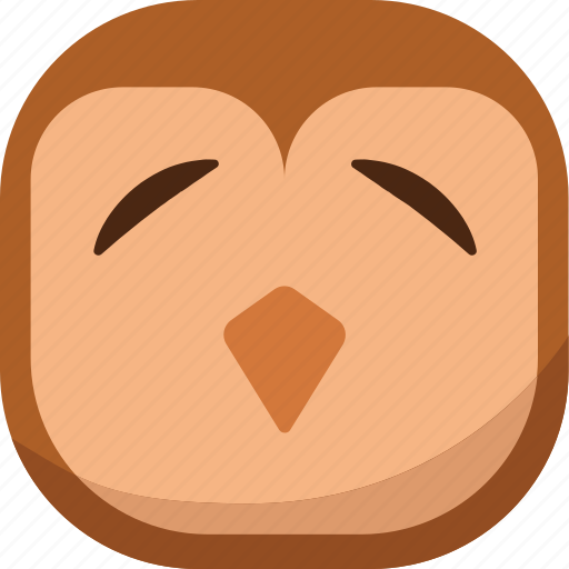 Bird, emoji, emoticon, owl, sad, smiley icon - Download on Iconfinder