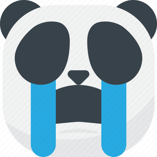 Asian, cry, emoji, emoticon, panda, smiley, tears icon - Download on Iconfinder