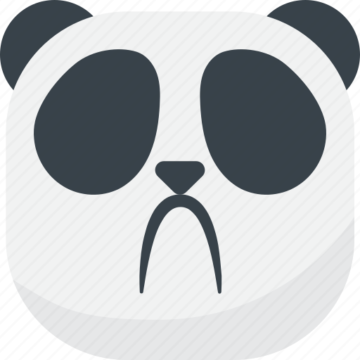 Asian, disappointed, emoji, emoticon, panda, sad, smiley icon - Download on Iconfinder