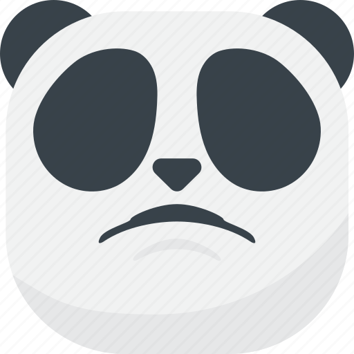 Asian, disappointed, emoji, emoticon, panda, sad, smiley icon - Download on Iconfinder