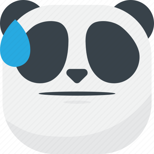 Asian, drop, emoji, emoticon, faceless, panda, smiley icon - Download on Iconfinder