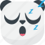asian, emoji, emoticon, panda, sleep, sleepy, smiley 