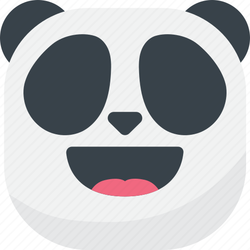 Asian, emoji, emoticon, laugh, panda, smiley icon - Download on Iconfinder
