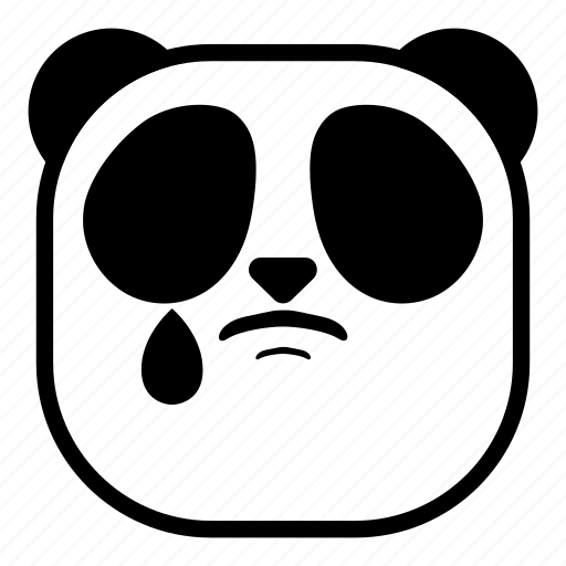 Animal, asian, drop, panda, sad, tear icon - Download on Iconfinder