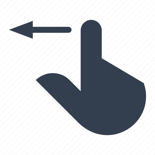 Arrow, backward, finger, gestures, hands, left, move icon - Download on Iconfinder