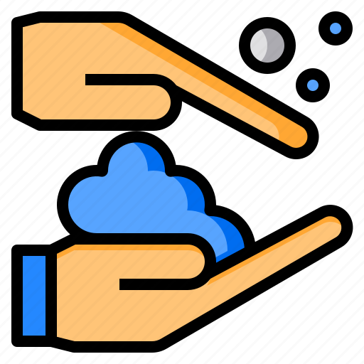 Bubbles, hand, hands, wash, washing icon - Download on Iconfinder