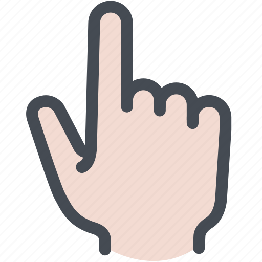 Click, hand, leading, point, up icon - Download on Iconfinder