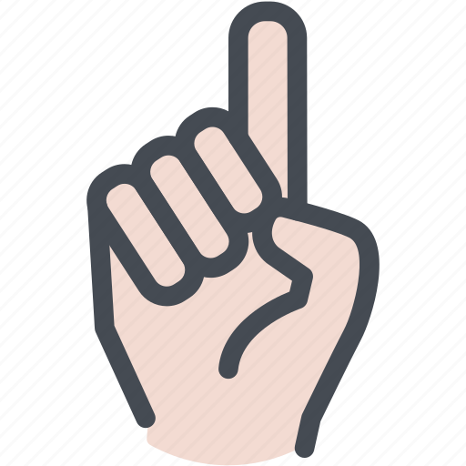 Finger, hand, no, point, pointing up icon - Download on Iconfinder