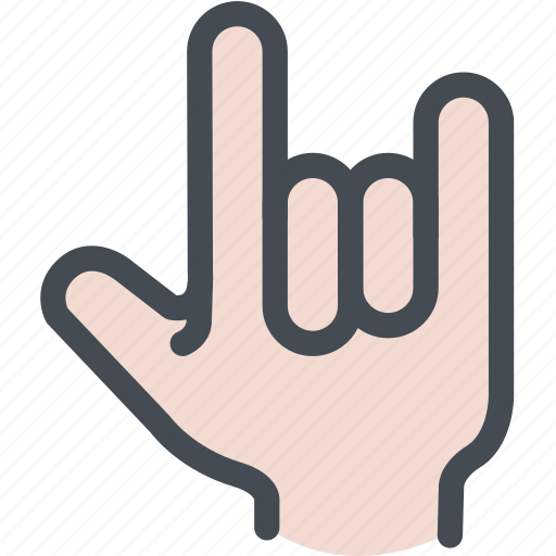 Fingers, hand, ily sign, love, hand love icon - Download on Iconfinder