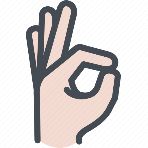 Fingers, hand, ok, ok hand, good icon - Download on Iconfinder
