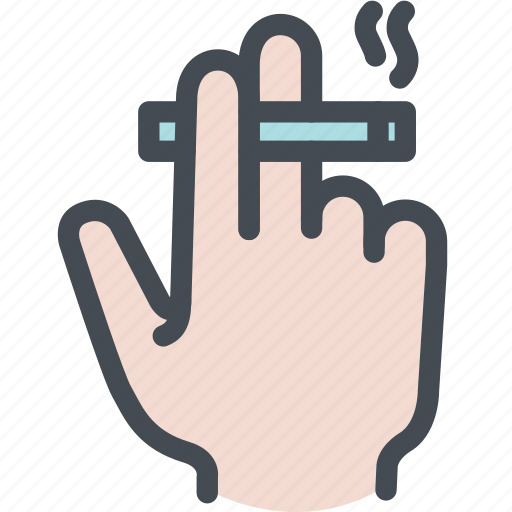 Cigarette, fingers, hand, smoke, smoking icon - Download on Iconfinder