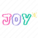 joy, word, greeting, hand written, cute, lettering, calligraphy